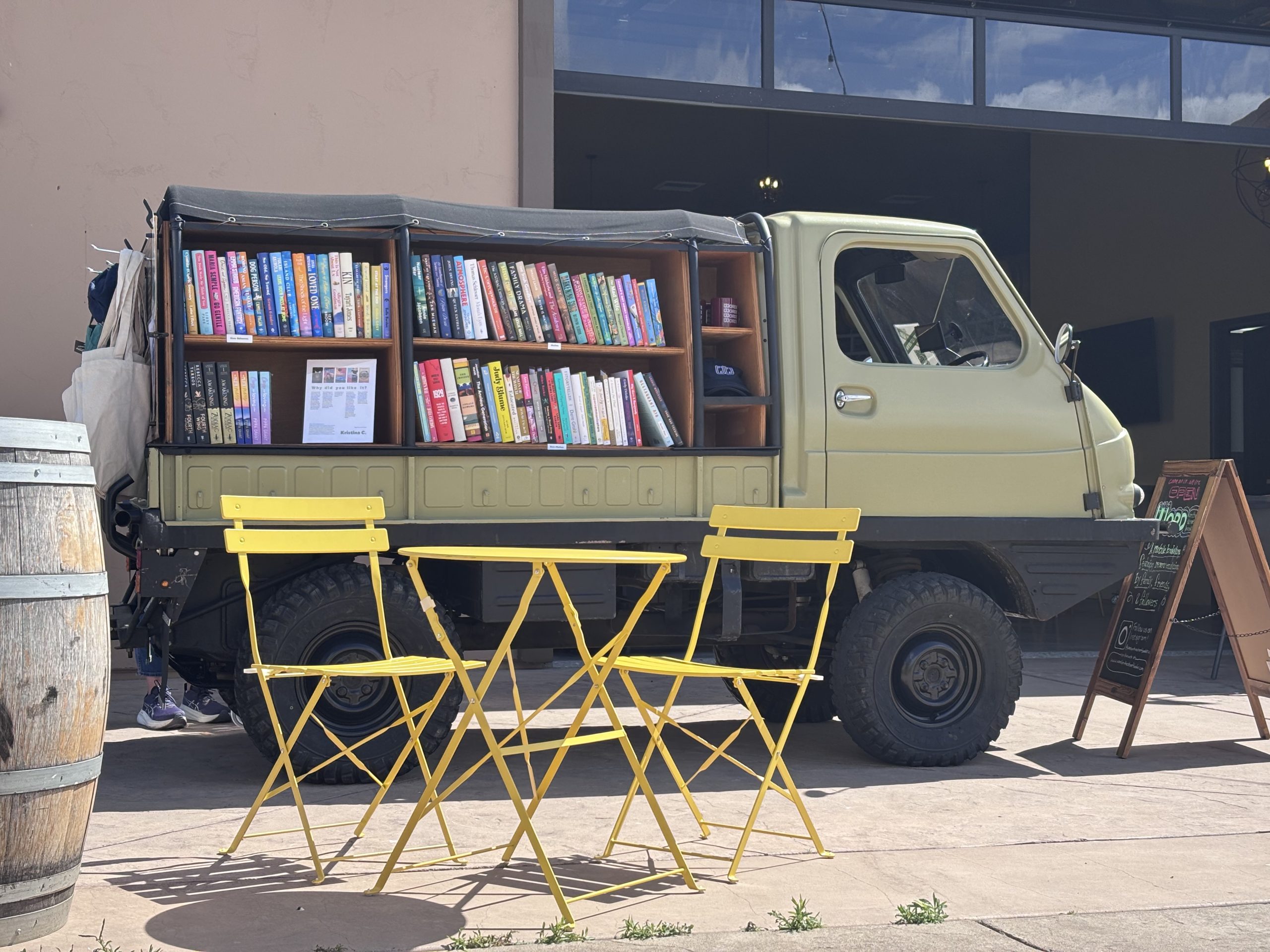 Word on the Street Book Truck at McGrail Vineyards